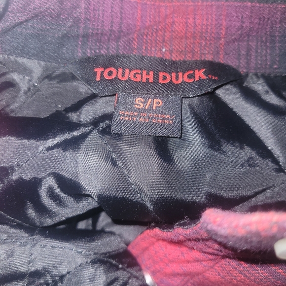 Mens Red Plaid Insulated Work Shirt S - Picture 5 of 5